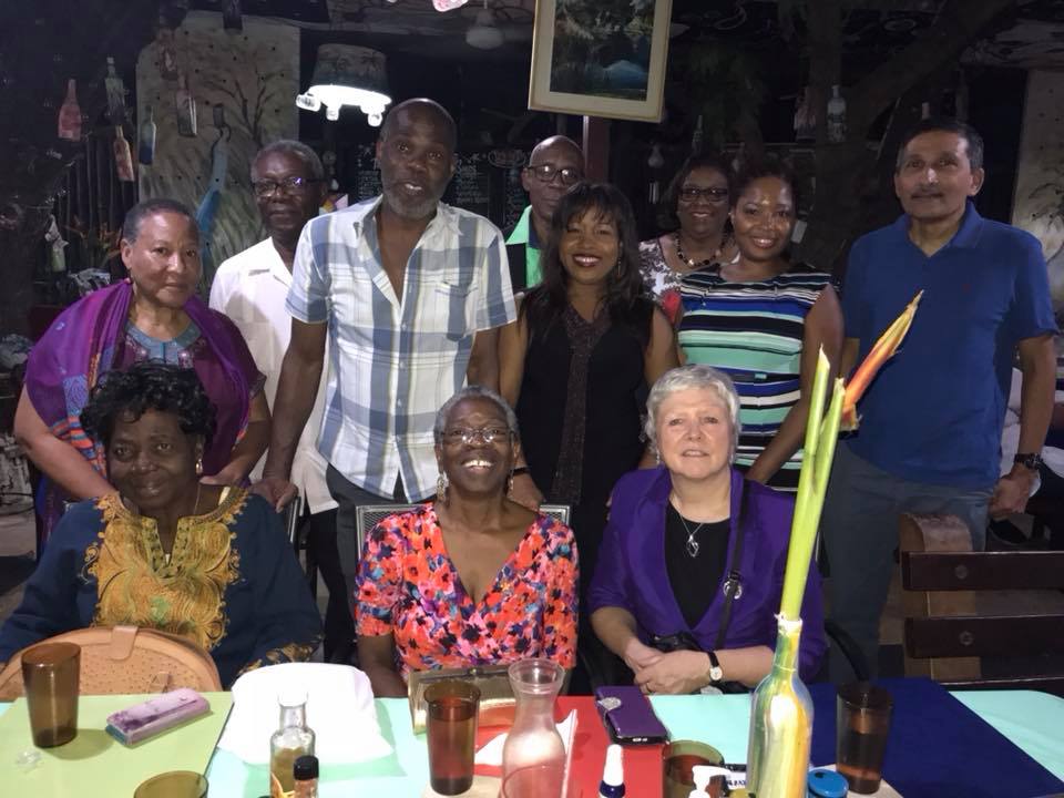 Sonia at a meeting in Jamaica with CCFP